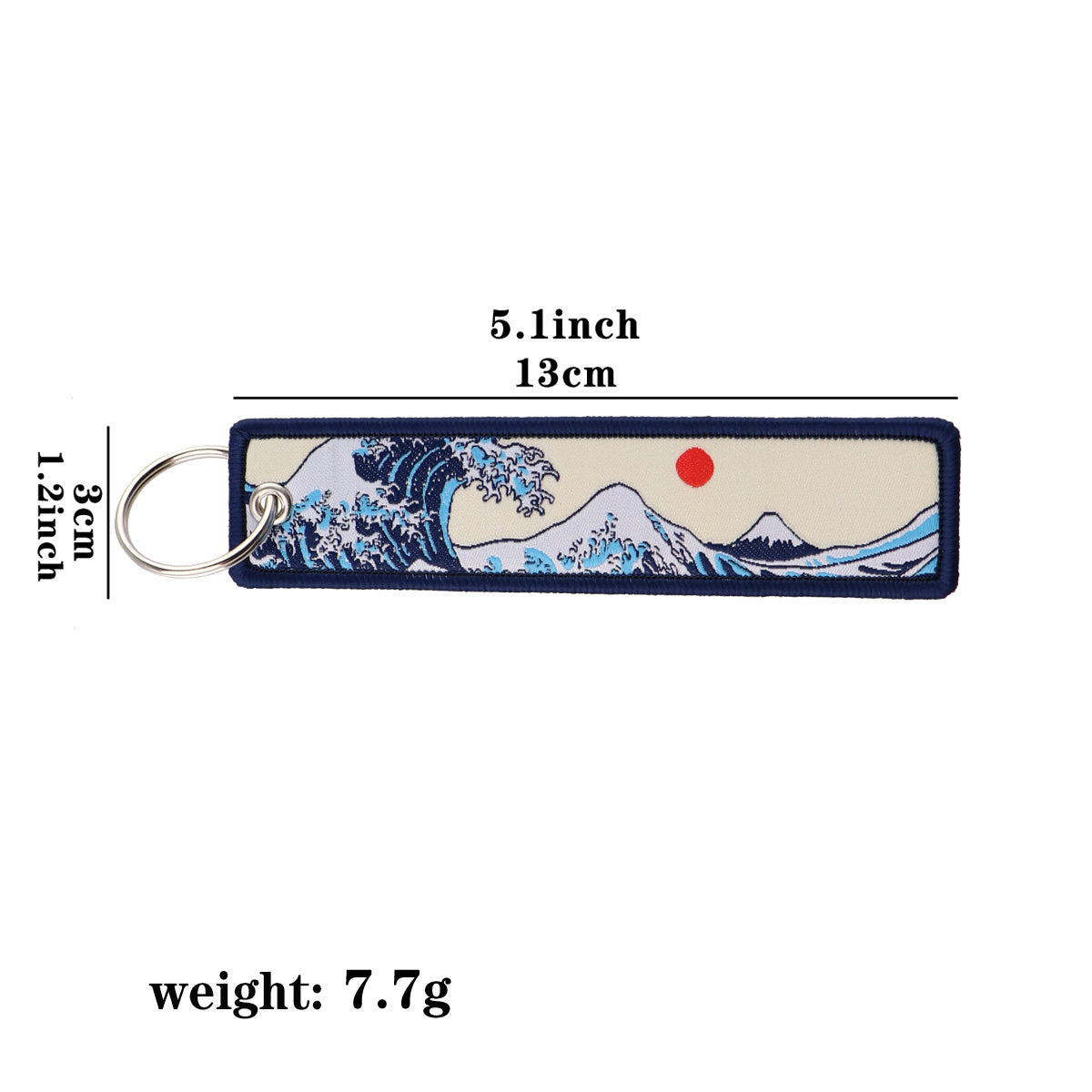 Blue Sea Wave Keychain