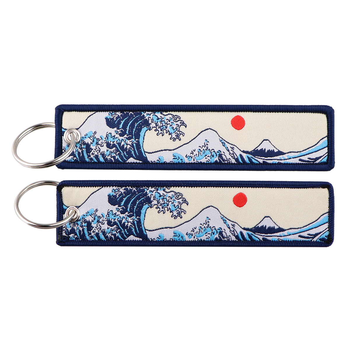 Blue Sea Wave Keychain