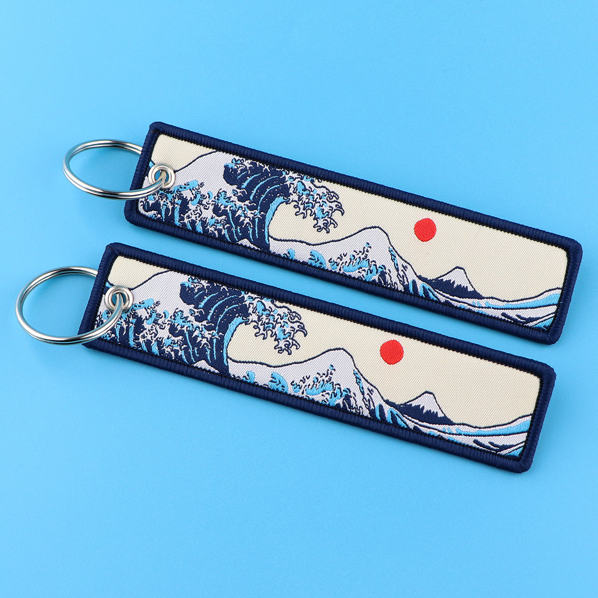 Blue Sea Wave Keychain