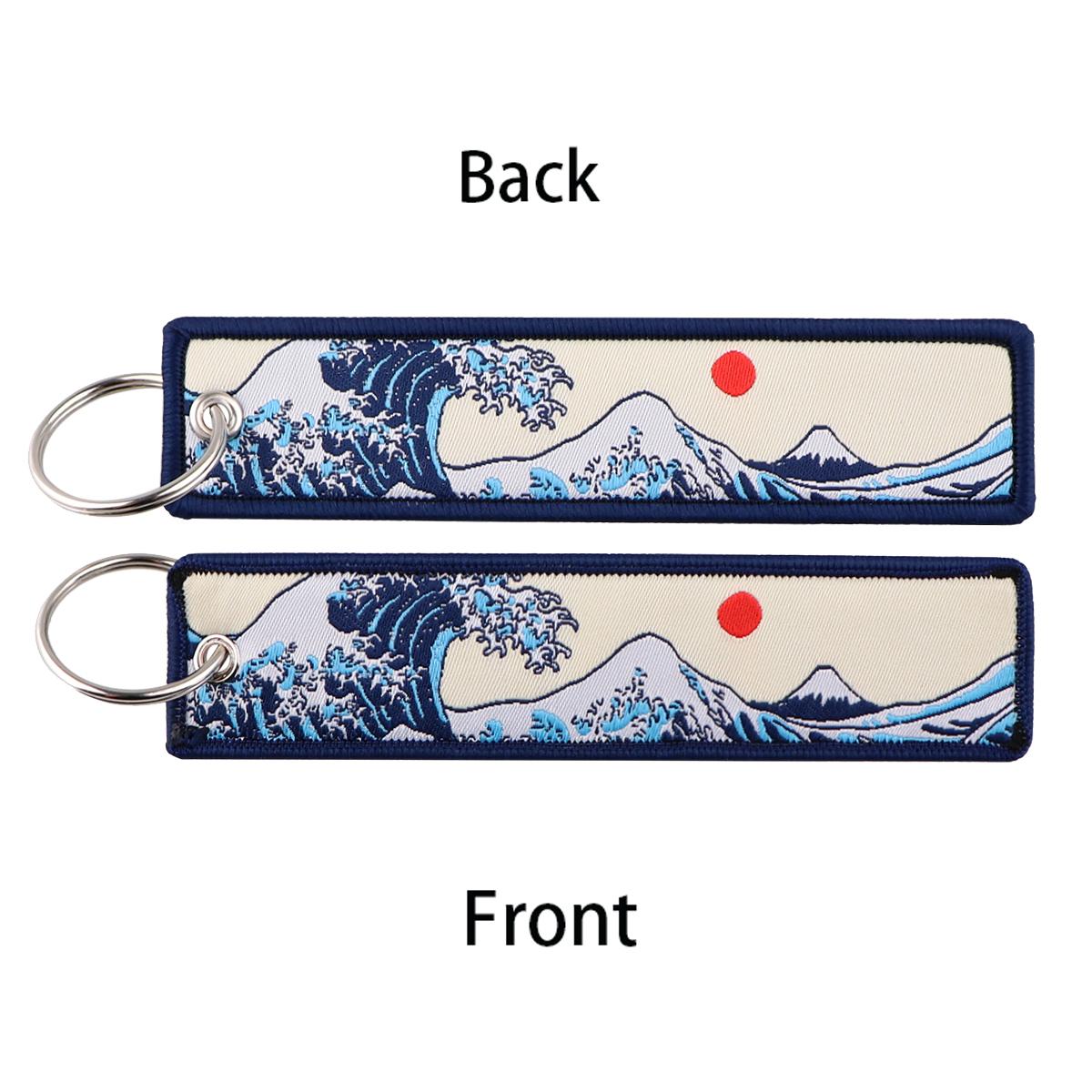 Blue Sea Wave Keychain
