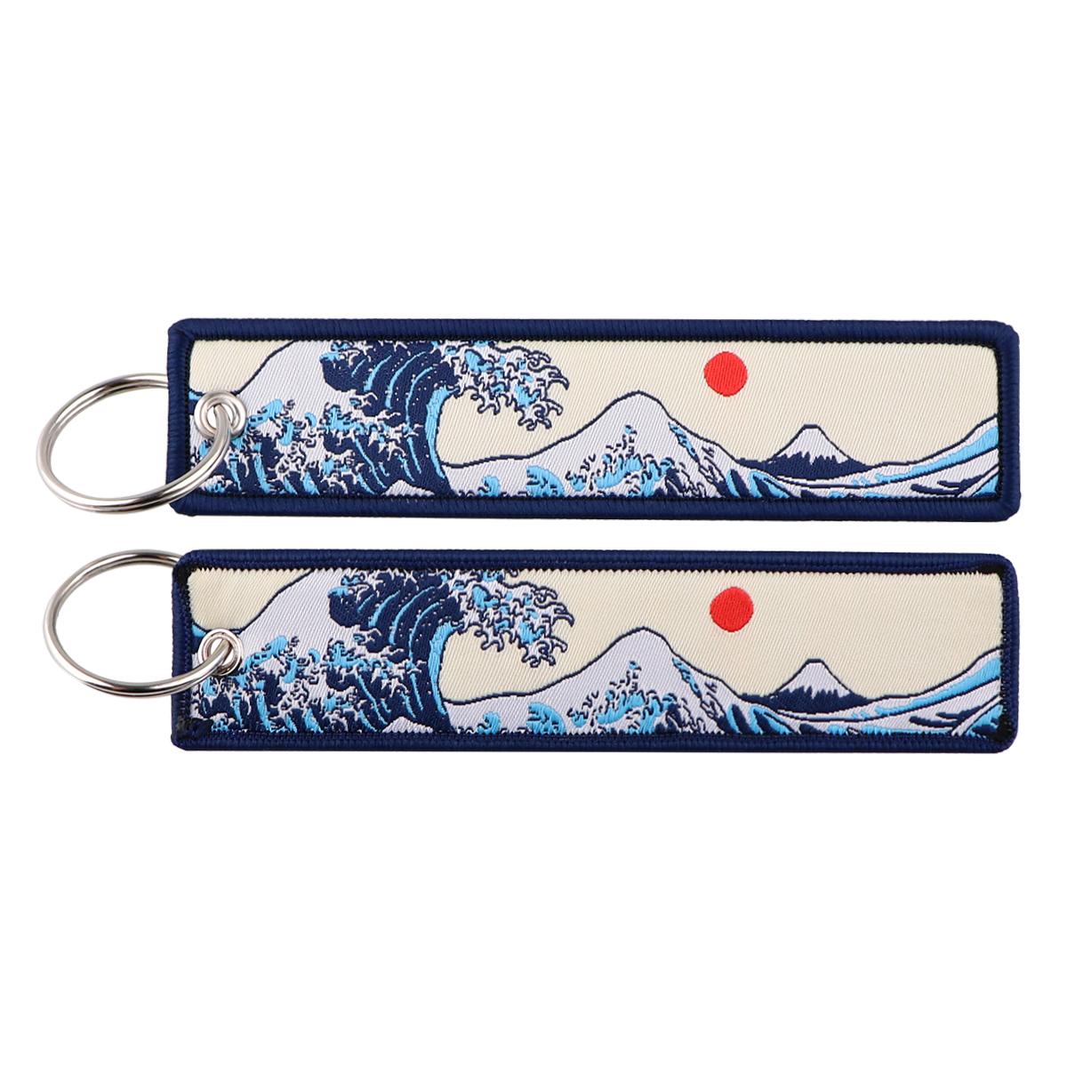 Blue Sea Wave Keychain