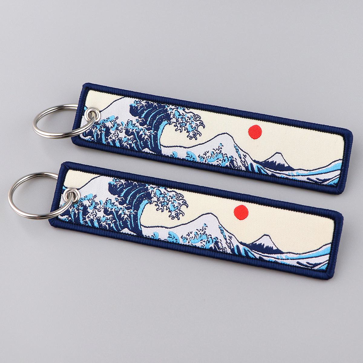 Blue Sea Wave Keychain