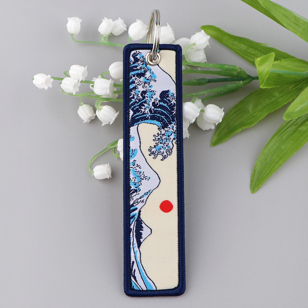 Blue Sea Wave Keychain