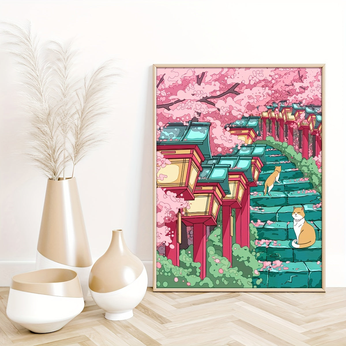 Japanese Sakura Anime Wall Art