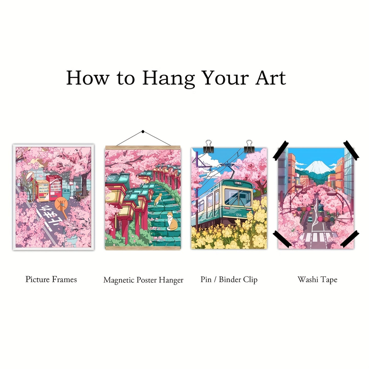 Japanese Sakura Anime Wall Art