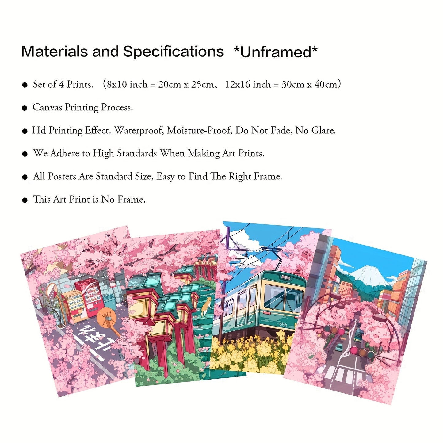 Japanese Sakura Anime Wall Art