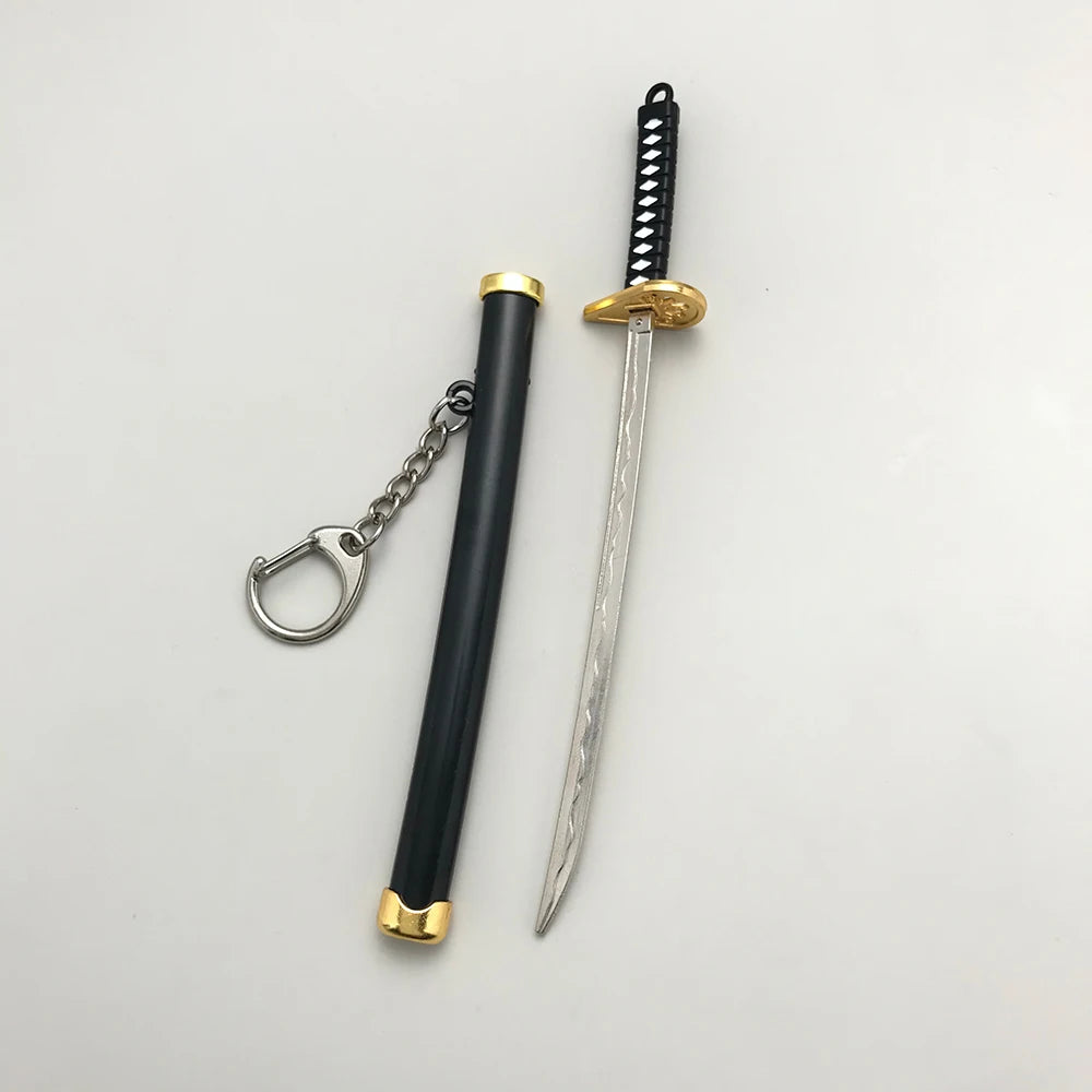 8 Styles Roronoa Zoro Samurai Sword Keychain