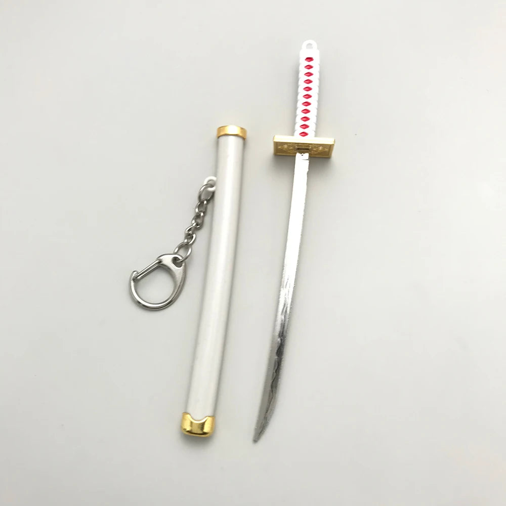 8 Styles Roronoa Zoro Samurai Sword Keychain