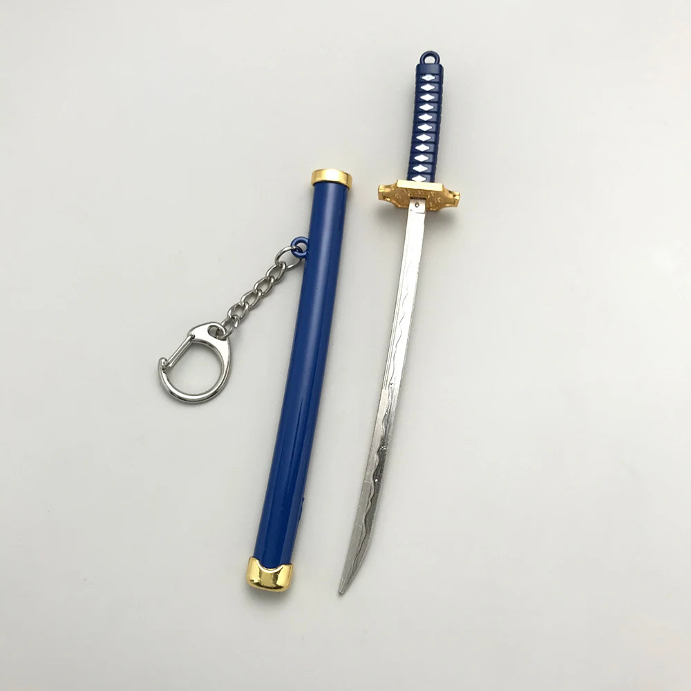 8 Styles Roronoa Zoro Samurai Sword Keychain
