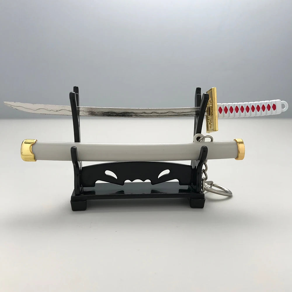 8 Styles Roronoa Zoro Samurai Sword Keychain