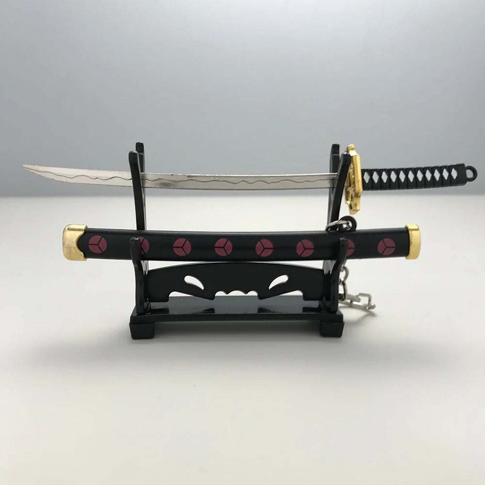 8 Styles Roronoa Zoro Samurai Sword Keychain