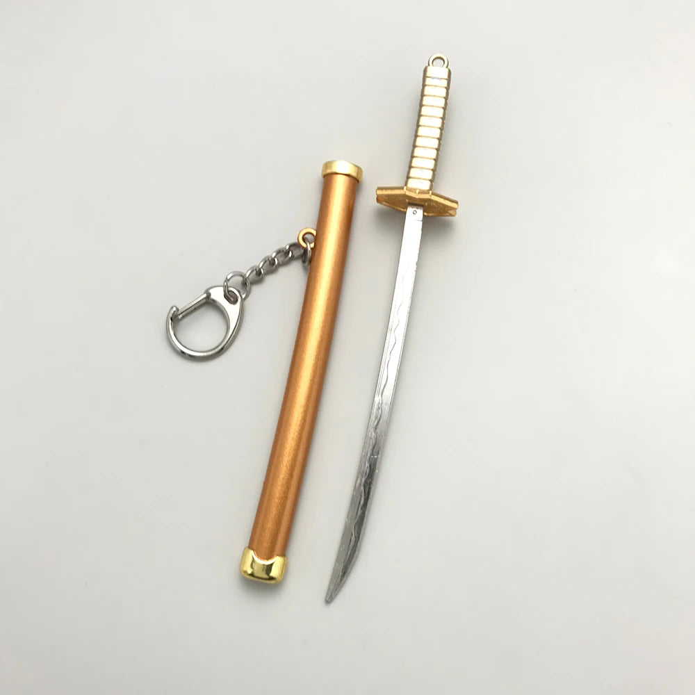 8 Styles Roronoa Zoro Samurai Sword Keychain