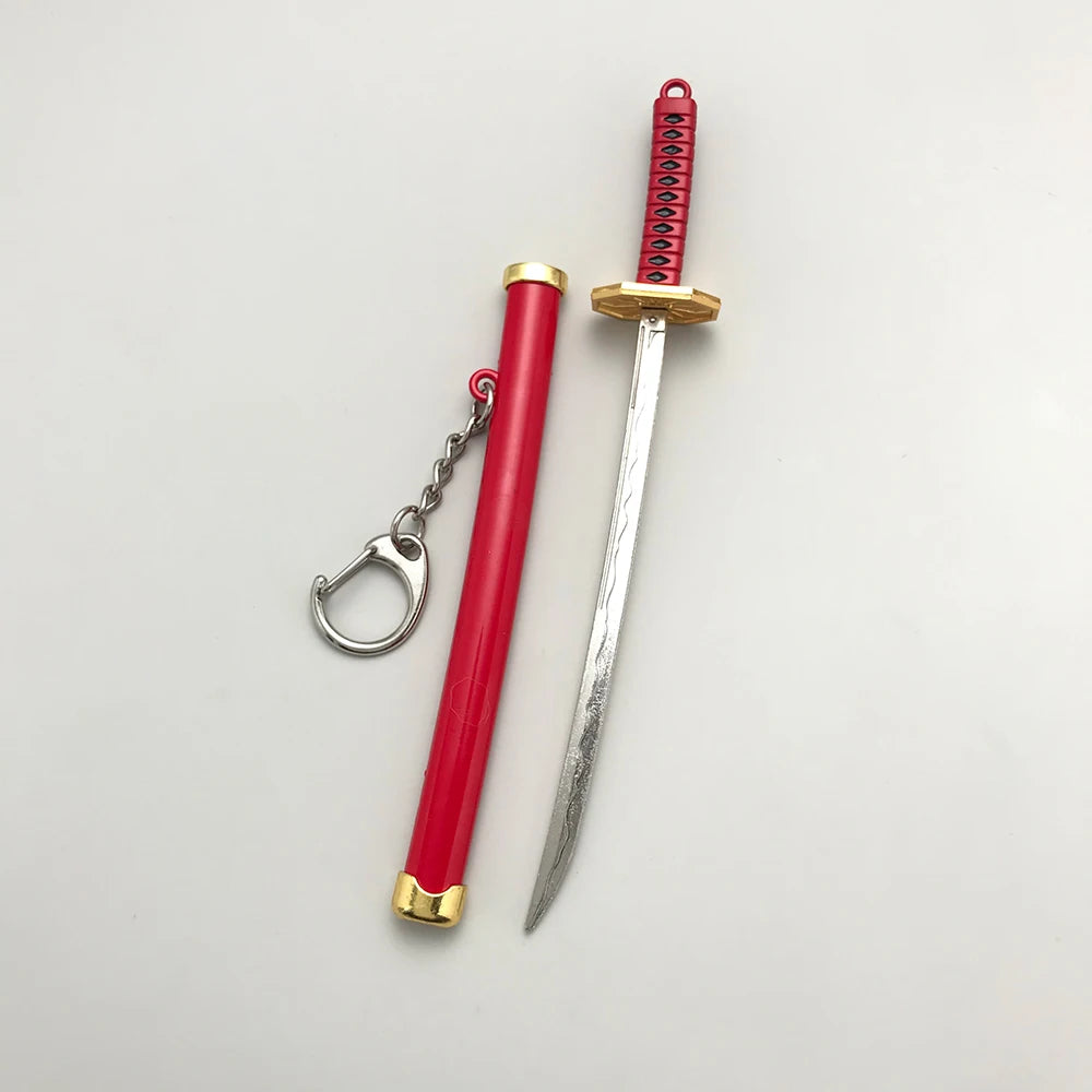 8 Styles Roronoa Zoro Samurai Sword Keychain