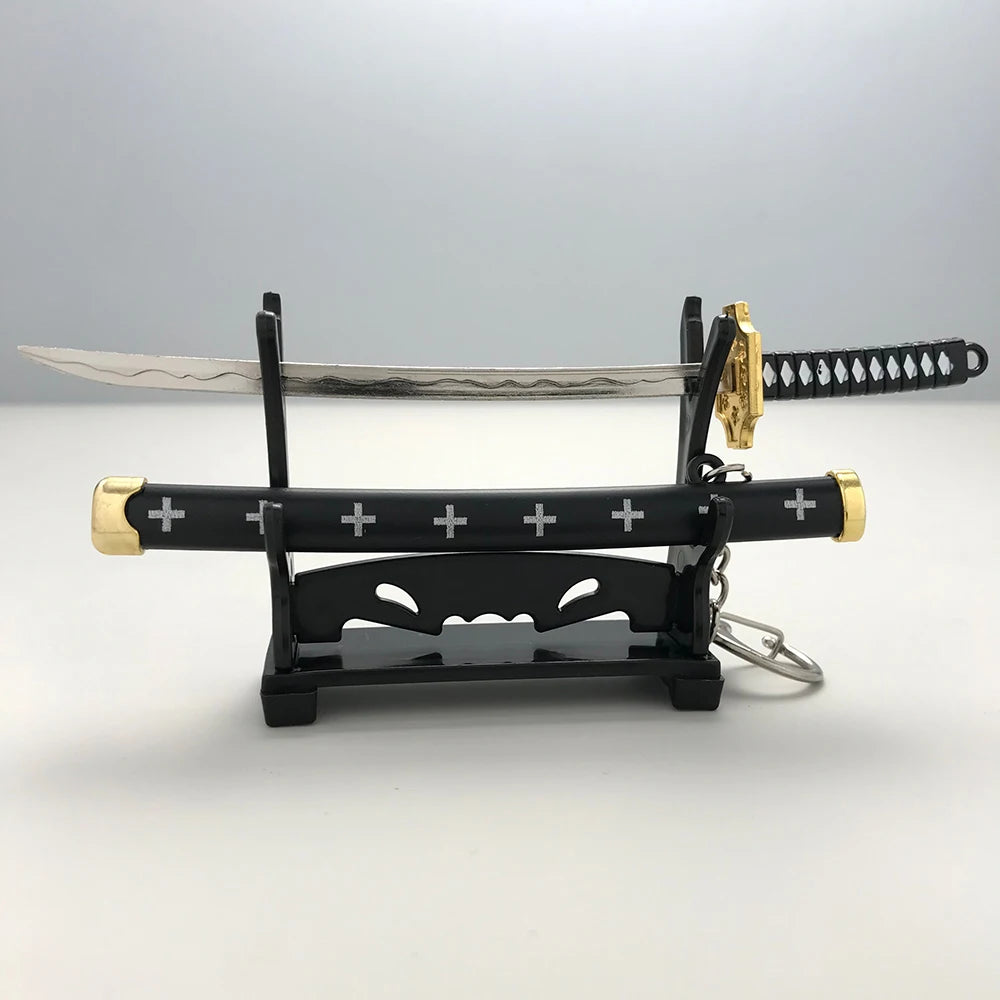 8 Styles Roronoa Zoro Samurai Sword Keychain