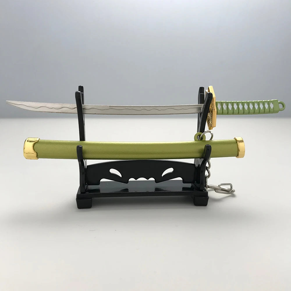 8 Styles Roronoa Zoro Samurai Sword Keychain