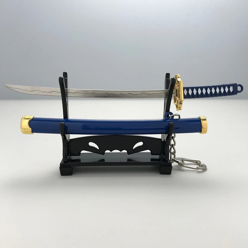 8 Styles Roronoa Zoro Samurai Sword Keychain
