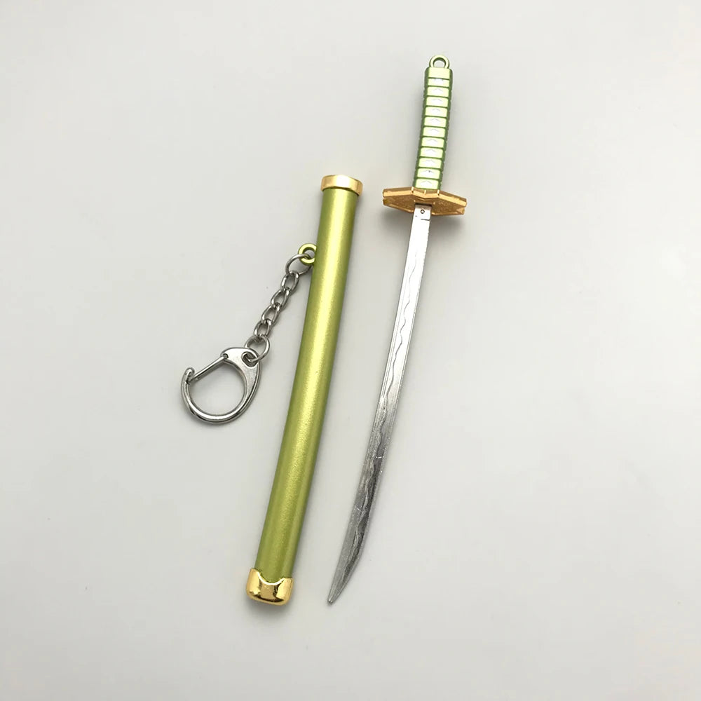 8 Styles Roronoa Zoro Samurai Sword Keychain