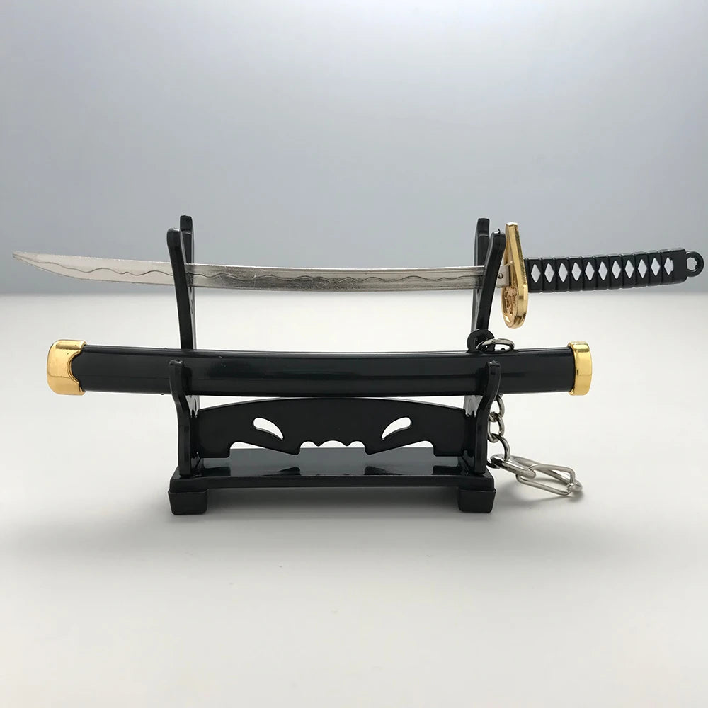 8 Styles Roronoa Zoro Samurai Sword Keychain