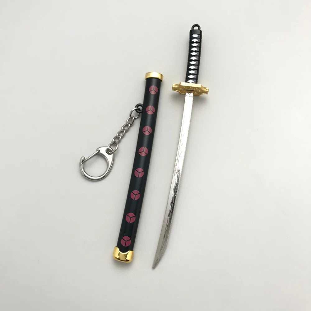 8 Styles Roronoa Zoro Samurai Sword Keychain