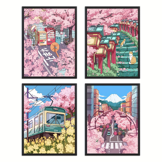 Japanese Sakura Anime Wall Art