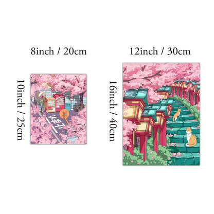 Japanese Sakura Anime Wall Art