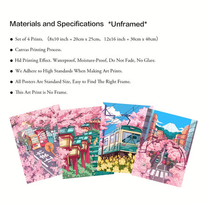 Japanese Sakura Anime Wall Art