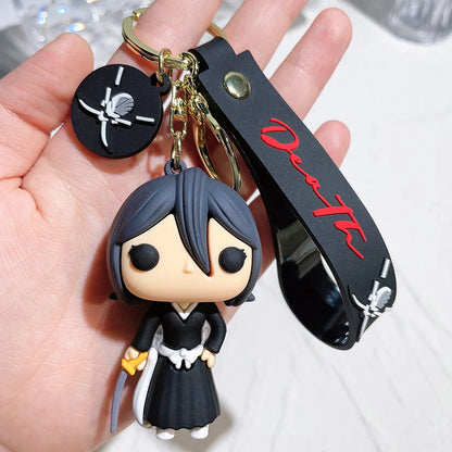 Bleach Anime Keychain - Silicone Pendant for Fans, Bags, & Cars