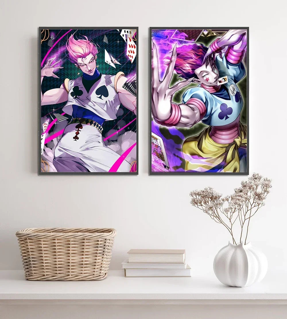 Hunter x Hunter Anime Poster - Killua, Gon, Hisoka and more | Self-Adhesive Wall Decor for Fans & Collectors