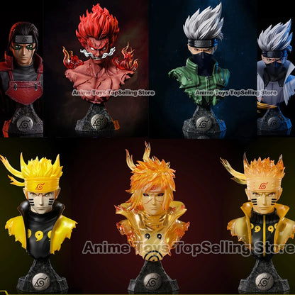 NARUTO Anime Figurines - Madara, Sasuke, Kakashi, Minato PVC Statue Models (10-14cm) – Collectible Toys & Perfect Gift!