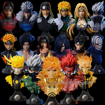 NARUTO Anime Figurines - Madara, Sasuke, Kakashi, Minato PVC Statue Models (10-14cm) – Collectible Toys & Perfect Gift!