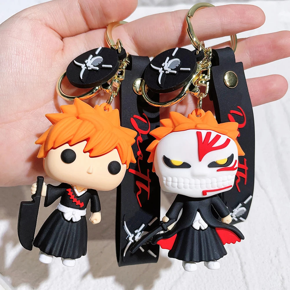 Bleach Anime Keychain - Silicone Pendant for Fans, Bags, & Cars