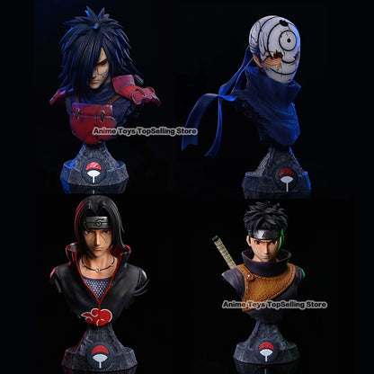 NARUTO Anime Figurines - Madara, Sasuke, Kakashi, Minato PVC Statue Models (10-14cm) – Collectible Toys & Perfect Gift!