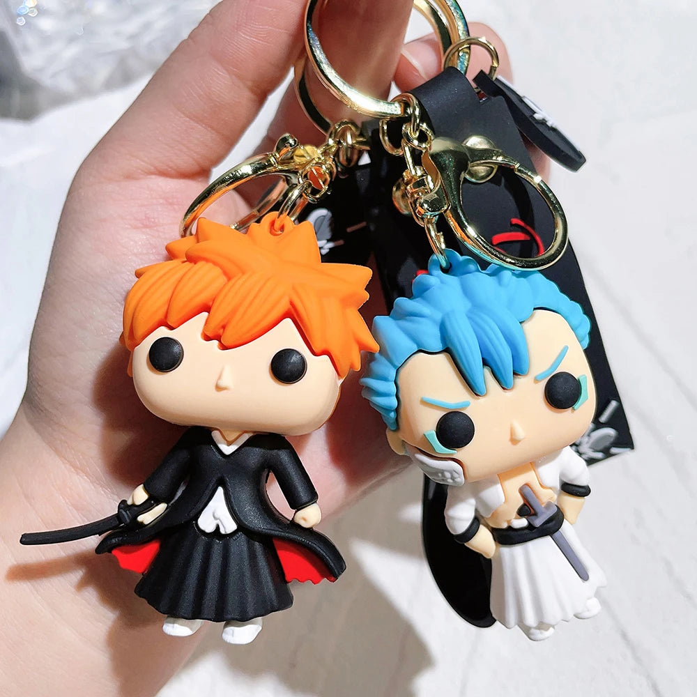 Bleach Anime Keychain - Silicone Pendant for Fans, Bags, & Cars